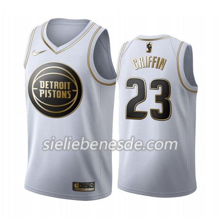 Herren NBA Detroit Pistons Trikot Blake Griffin 23 Nike 2019-2020 Weiß Golden Edition Swingman